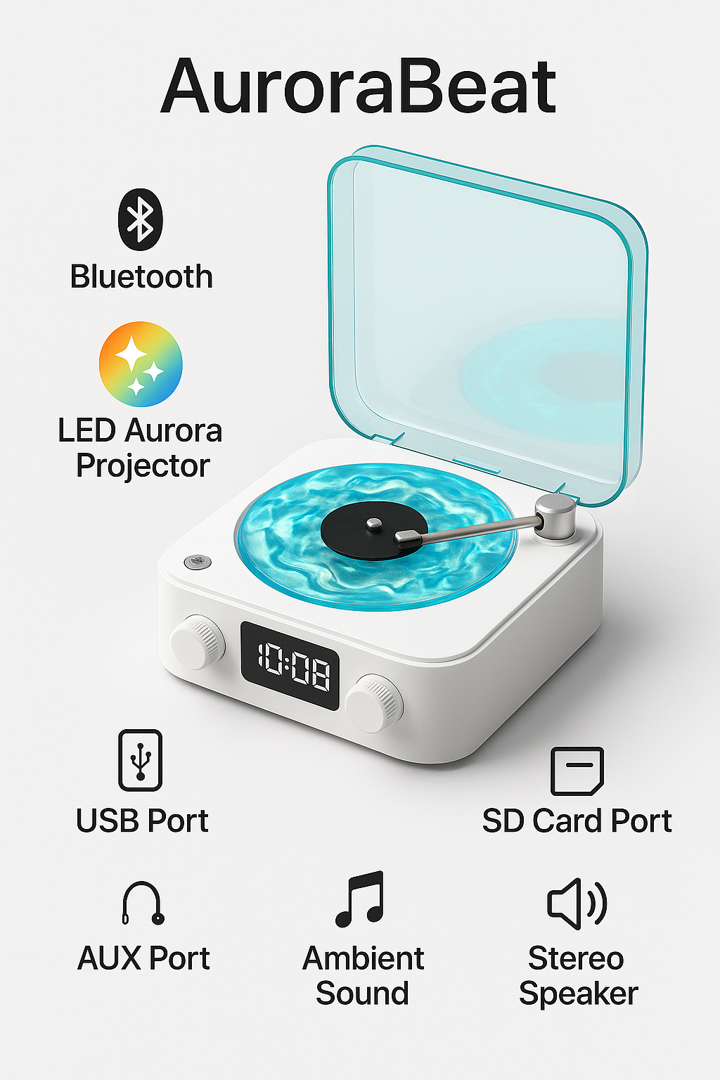 AuroraBeat™ – Bring Northern Lights to Your Room with Sound